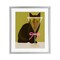 Stupell Industries Funny Cat & Martini Olives Framed Print Under Glass, design by Lil' Rue